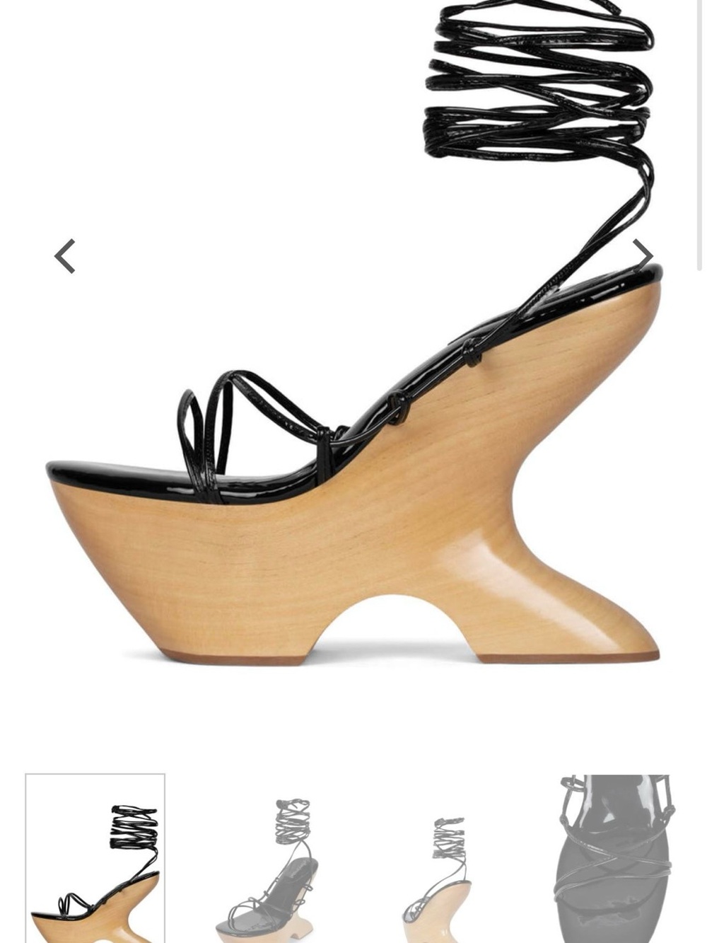 Jeffrey Campbell Viral LIAH 2 Tie Sandal Heels - Picture 3 of 4
